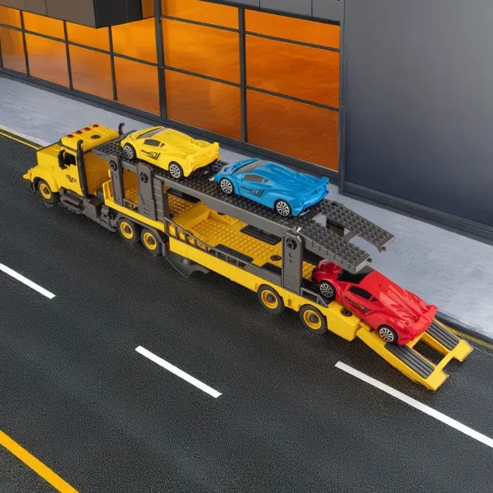 Конструктор Otamanko АВТОКОНСТРУКТОР Грузовик тягач с легковыми авто (YW9085D) изображение 11