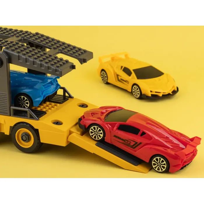 Конструктор Otamanko АВТОКОНСТРУКТОР Грузовик тягач с легковыми авто (YW9085D) изображение 7