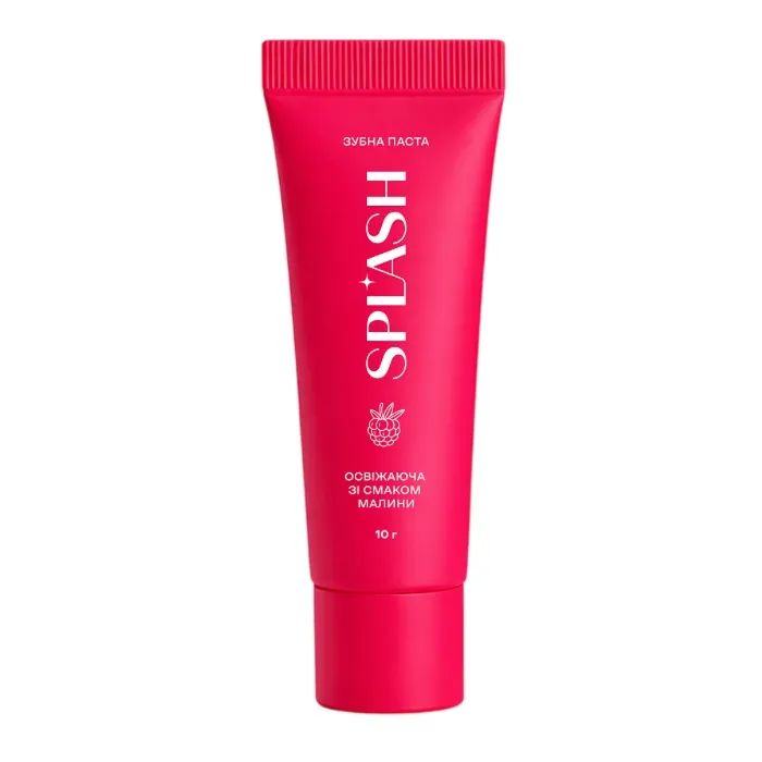 Зубная паста Splash Освежающая Со вкусом малины 10 г (4820266832391)