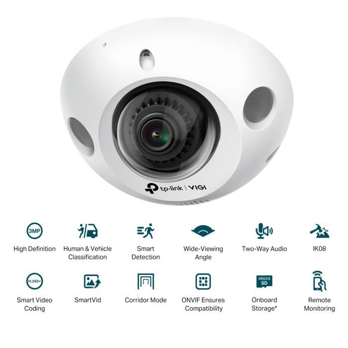 Камера видеонаблюдения TP-Link VIGI-C230I-Mini-2.8 изображение 2