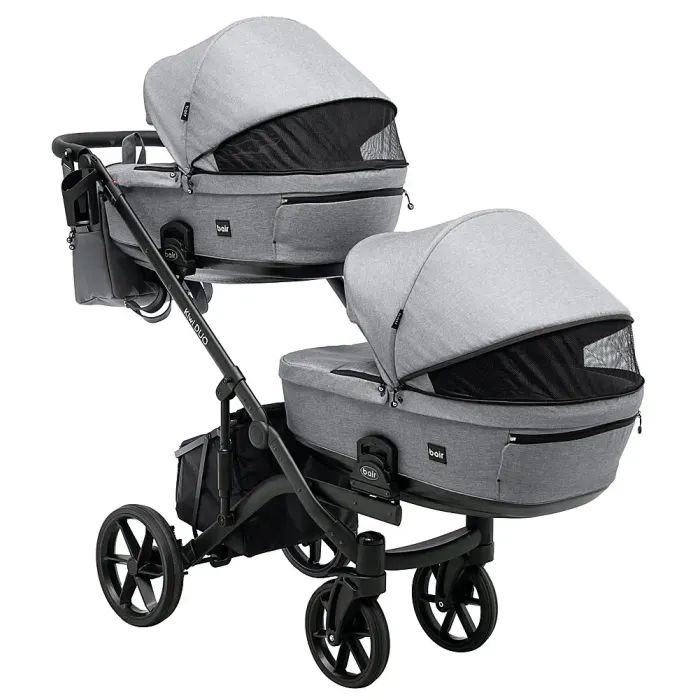Коляска Bair 2 в 1 Kiwi DUO Soft для двійні BKP-218 сірий (681104) изображение 5