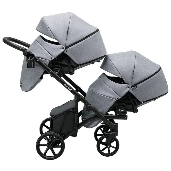 Коляска Bair 2 в 1 Kiwi DUO Soft для двійні BKP-218 сірий (681104) изображение 7