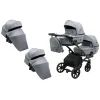 Коляска Bair 2 в 1 Kiwi DUO Soft для двійні BKP-218 сірий (681104)