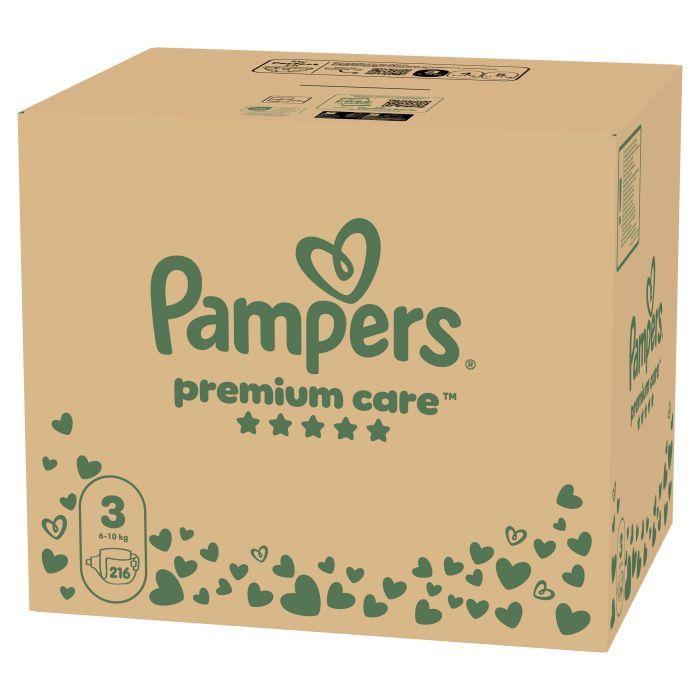 Підгузки Pampers Premium Care Розмір 3 (6-10 кг) 216 шт (8006530223539) зображення 2
