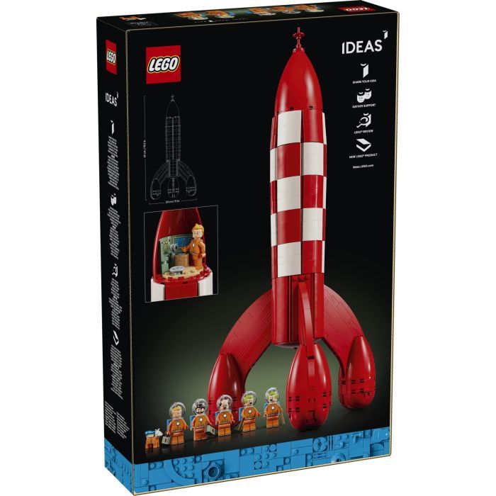 Конструктор LEGO Ideas Лунная ракета TINTIN (21367) изображение 6
