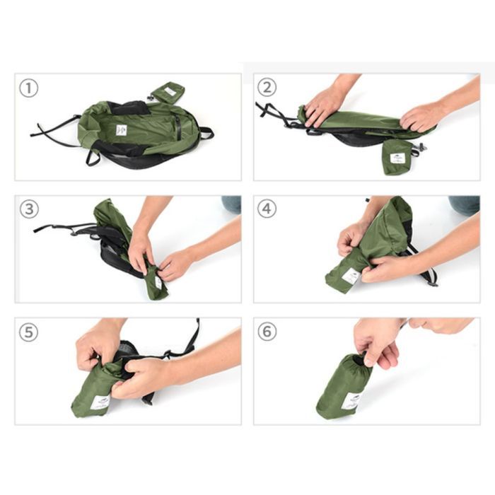 Рюкзак туристичний Naturehike NH17A012-B Ultralight 18 л зелений (6976507663762) зображення 12