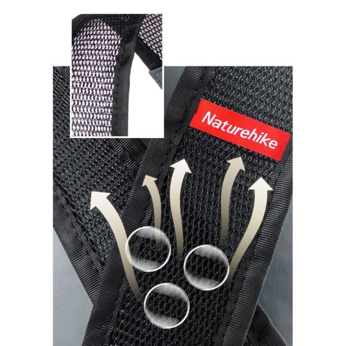 Рюкзак туристичний Naturehike NH17A012-B Ultralight 18 л зелений (6976507663762) зображення 9