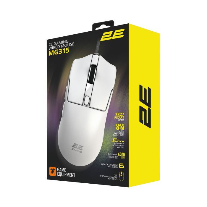 Мышка 2E Gaming MG315 USB White (2E-MG315UWT) изображение 5