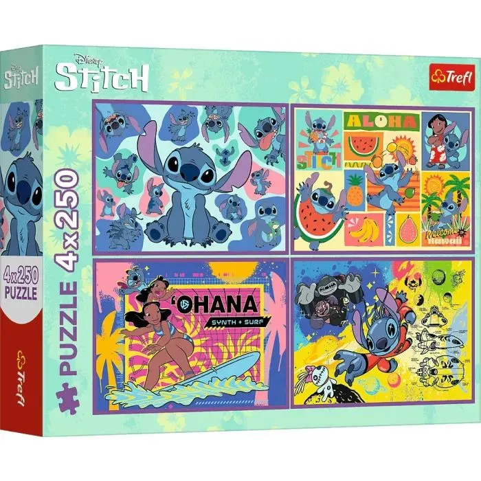 Пазл Trefl Lilo&Stitch Дивовижний Стіч 4х 250 елементів (5900511133110)