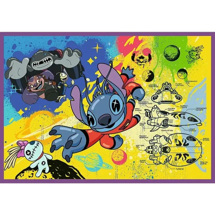 Пазл Trefl Lilo&Stitch Дивовижний Стіч 4х 250 елементів (5900511133110) зображення 5
