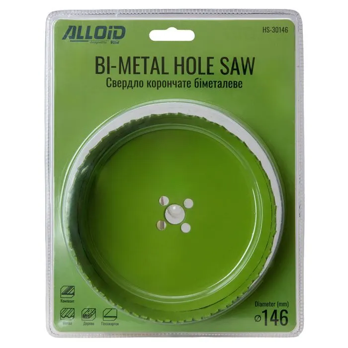 Коронка Alloid биметаллическая, 146мм (HS-30146) изображение 3