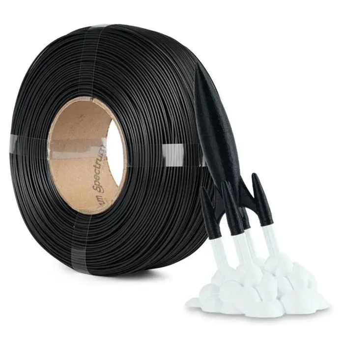 Пластик для 3D-принтера Spectrum PLA HS Premium 1.75mm 1kg ReFill, Black, Deep (81283) зображення 3
