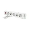 Сетевой фильтр питания Meilepai F25U, 5 роз EU, 3USB White (F25U-White) изображение 2