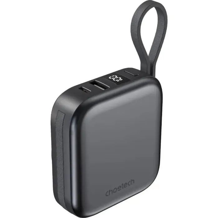 Батарея универсальная Choetech Magnetic Wireless 10000mAh, 22.5W, PD, build USB-C, Apple Watch charger (B697C-BKGY) изображение 2
