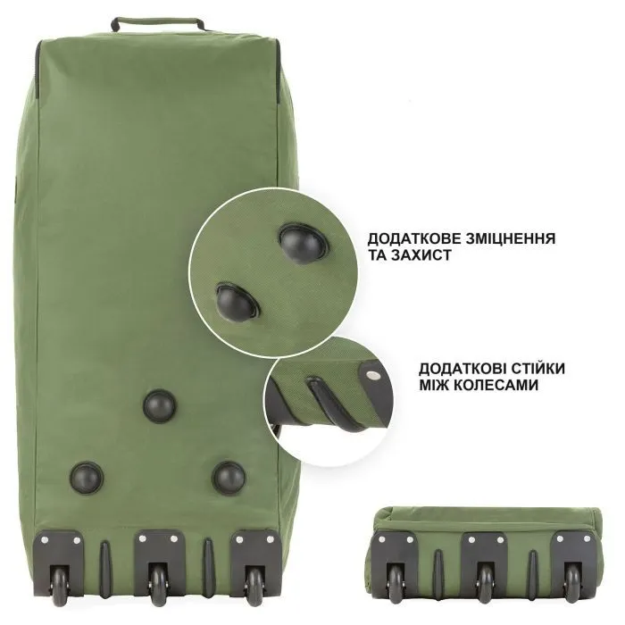 Сумка дорожная TravelZ на колесах Wheelbag 100 Green (603095) (930793) изображение 6