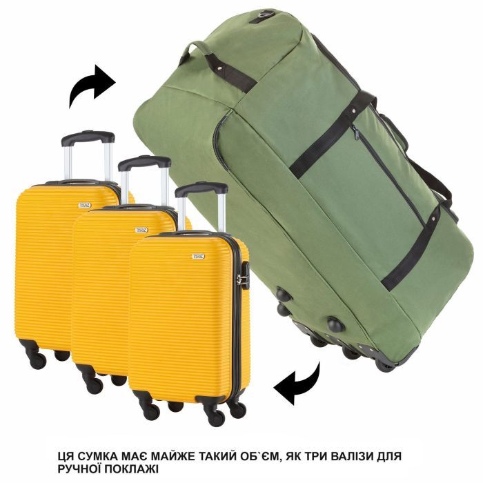 Дорожня сумка TravelZ на колесах Wheelbag 100 Black (927291) зображення 7