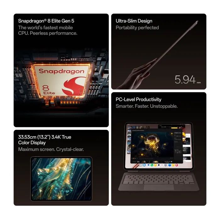 Планшет OnePlus Pad 4 13.2" 12/256GB Wi-Fi Sage Mist (OPP412256SM) зображення 6