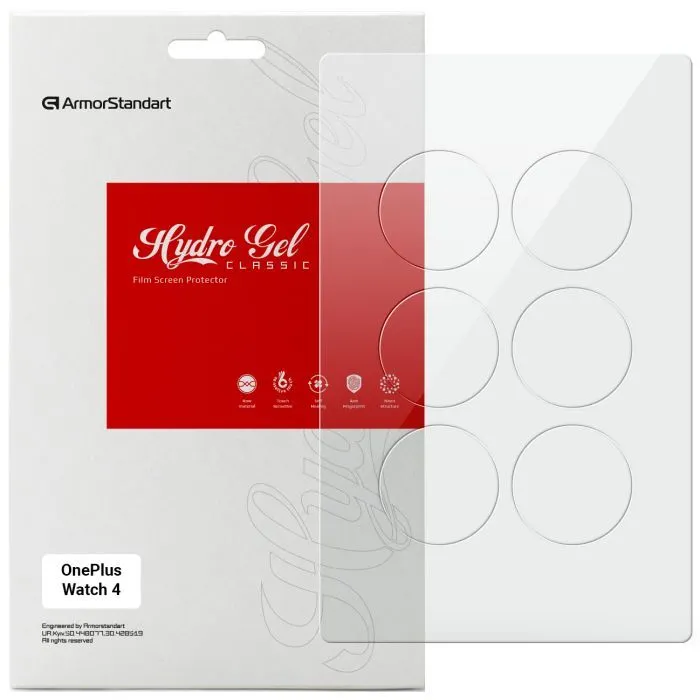 Плівка захисна Armorstandart hydrogel OnePlus Watch 4 6 pcs (ARM94027)