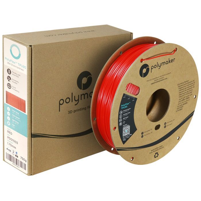 Пластик для 3D-принтера Polymaker TPU-95A 1,75mm 0,75kg GREY (PD01015) зображення 3