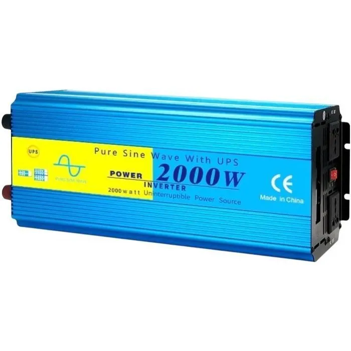 Автомобільний інвертор 12/220V 2000Вт, з функцією ДБЖ, чиста синусоїда Choetech (INV-C2000WUPS-EU)