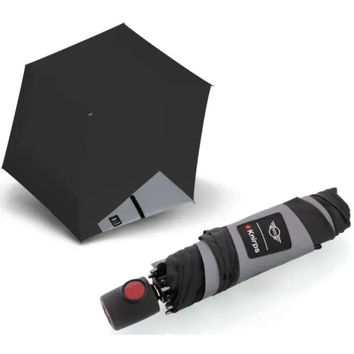 Зонт Knirps Mini Duomatic Reflective Black автомат складана (Kn95-8100-7156) изображение 2