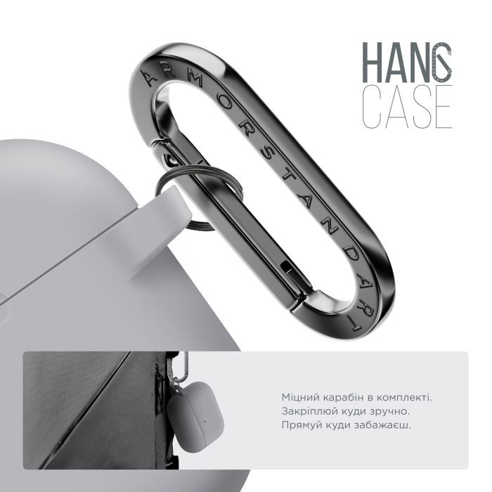 Чехол для наушников Armorstandart Hang Case For Apple AirPods Pro 3 Scarlet (ARM88283) изображение 4