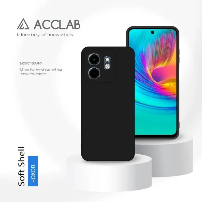 Чохол до мобільного телефона ACCLAB SoftShell Infinix Smart 9 Black (1283126611711) зображення 4