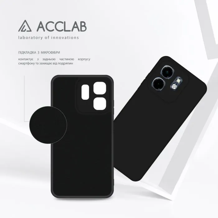Чохол до мобільного телефона ACCLAB SoftShell Infinix Smart 9 Black (1283126611711) зображення 5