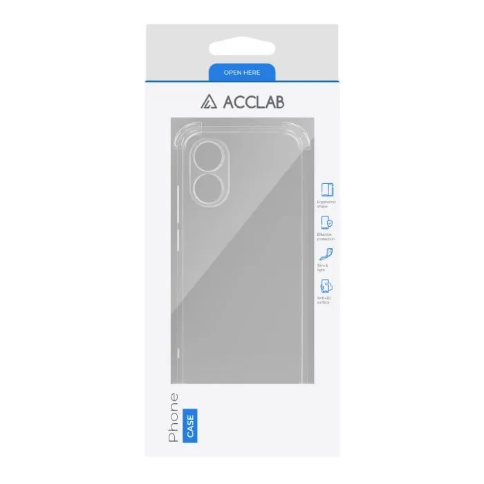 Чохол до мобільного телефона ACCLAB TPU ShockProof OPPO A18/A38 Transparent (1283126610943) зображення 2