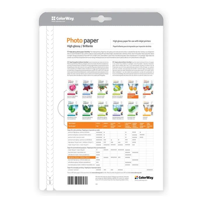 Фотобумага ColorWay A4 230г Glossy 20ст (PG230020A4) изображение 3