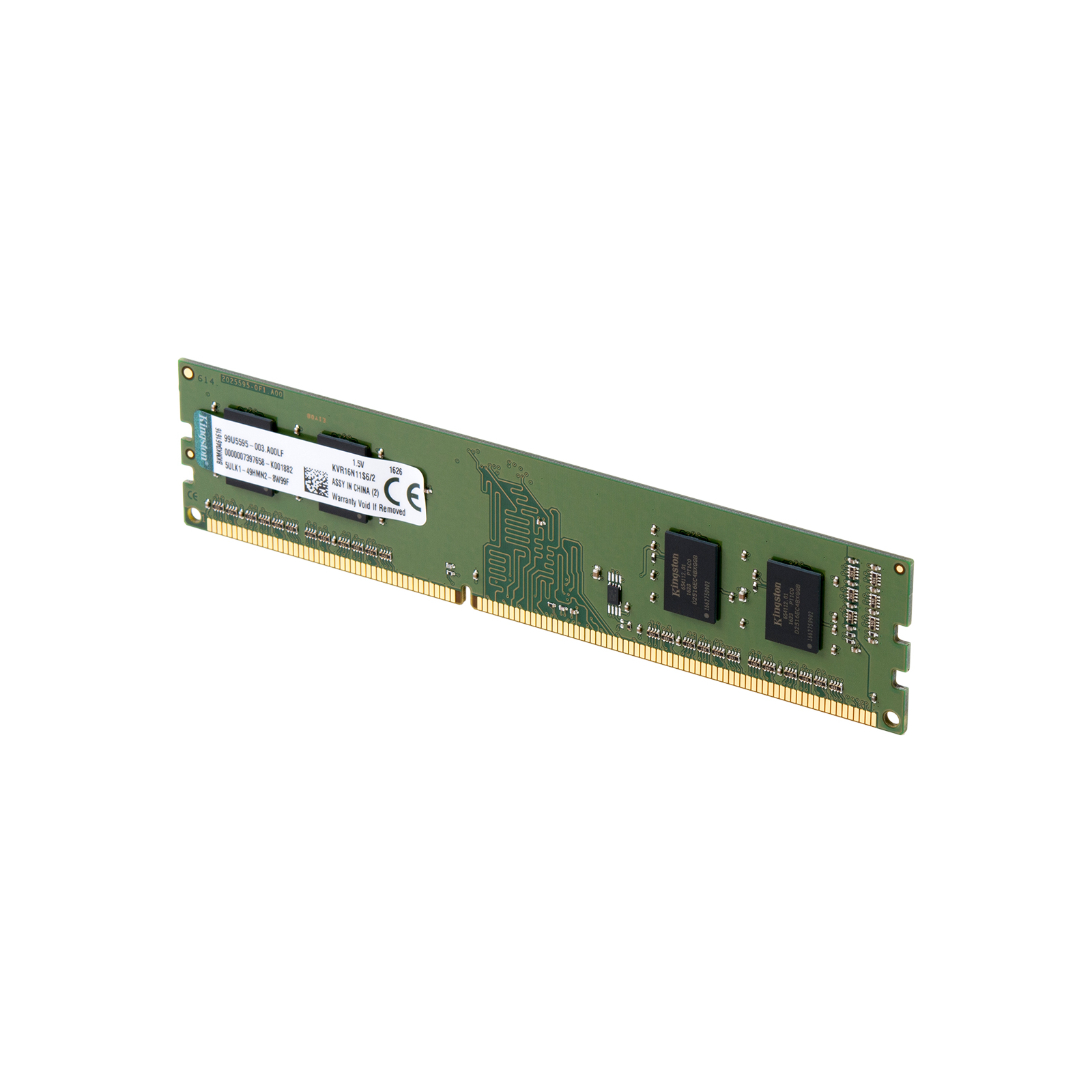 Модуль памяти для компьютера DDR3 2GB 1600 MHz Kingston (KVR16N11S6/2) изображение 3