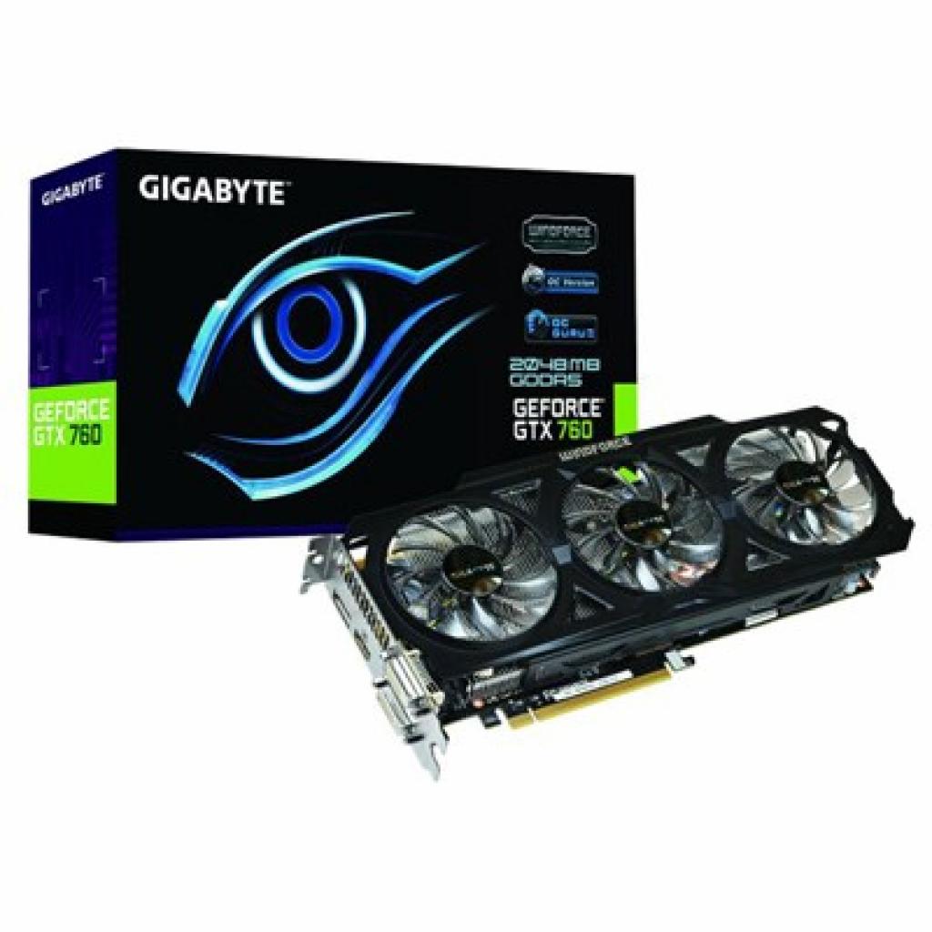 Відеокарта GIGABYTE GeForce GTX760 2048Mb OverClock (GV-N760OC-2GD)
