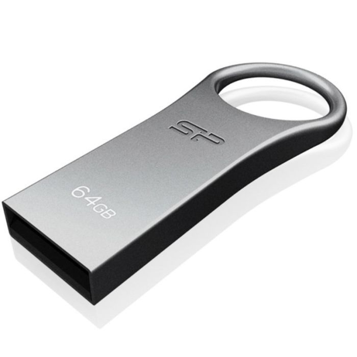 USB флеш накопитель Silicon Power 64GB Firma F80 Silver USB 2.0 (SP064GBUF2F80V1S) изображение 2