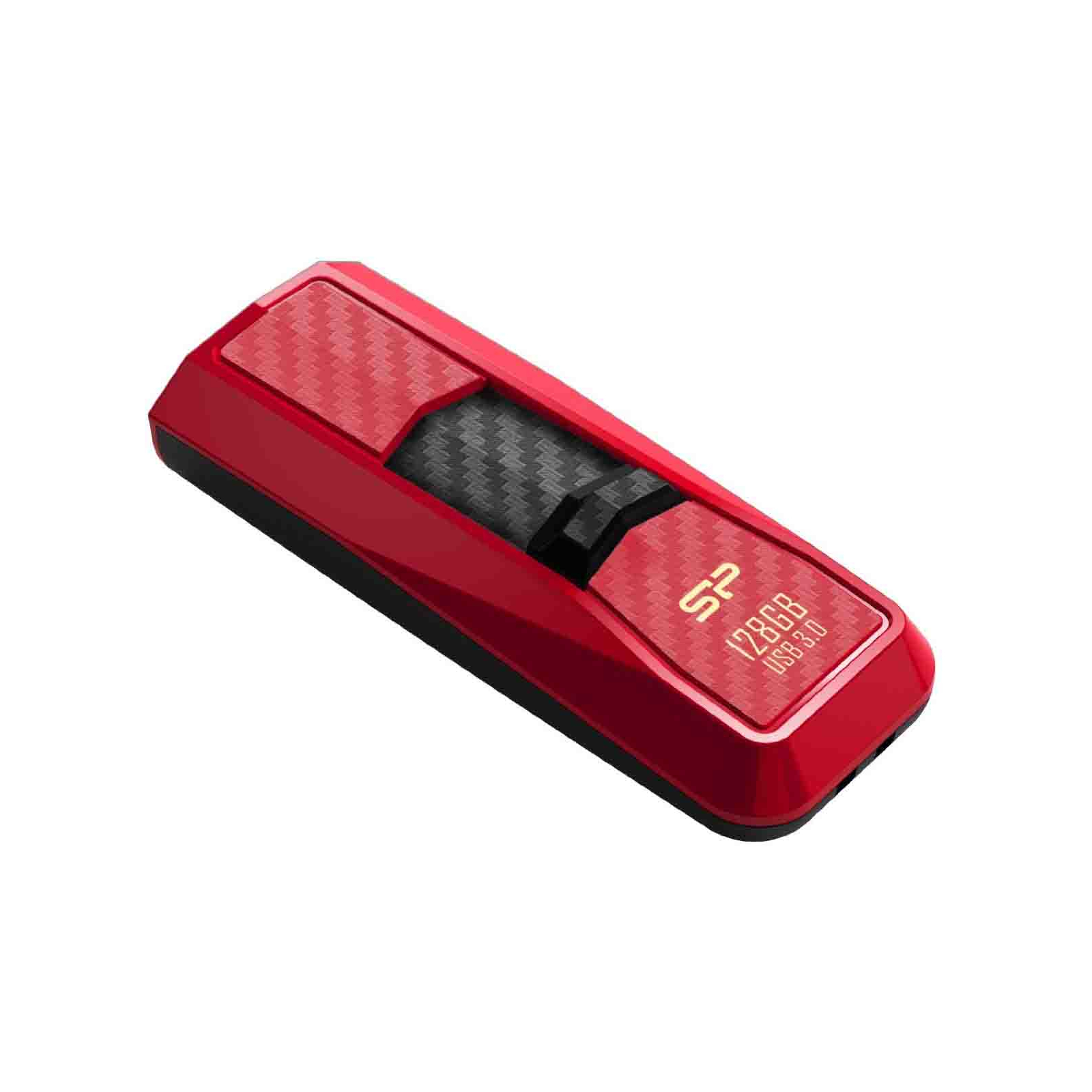 USB флеш накопитель Silicon Power 8GB Blaze B50 Red USB 3.0 (SP008GBUF3B50V1R) изображение 3
