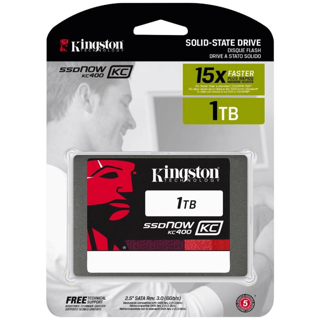 Накопичувач SSD 2.5" 1TB Kingston (SKC400S37/1T) зображення 3