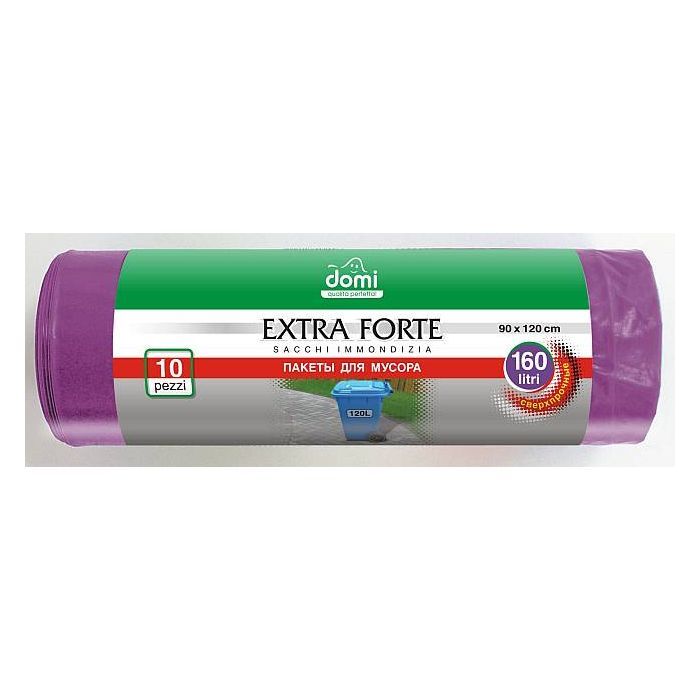 Пакеты для мусора Domi 160 л 10 шт (4823017402003) изображение 2