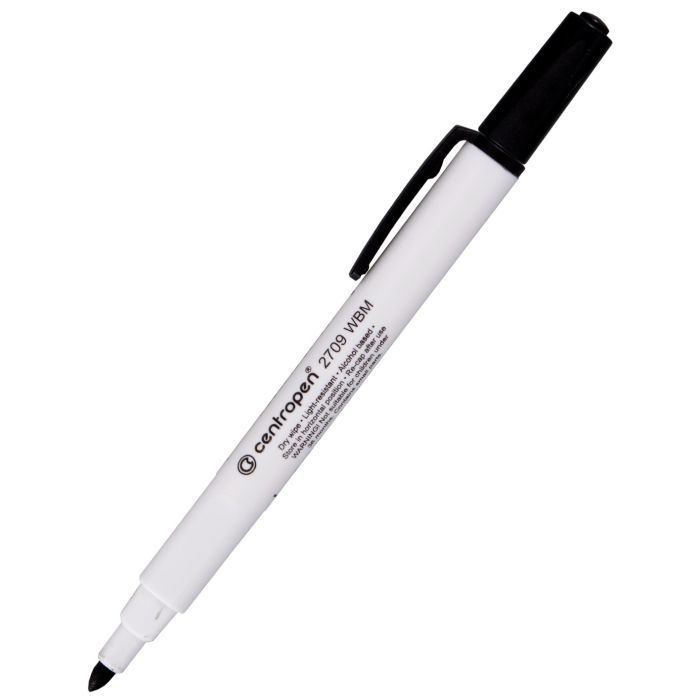 Маркер Centropen Board 2709 1-2 мм, round tip, green (2709/04)