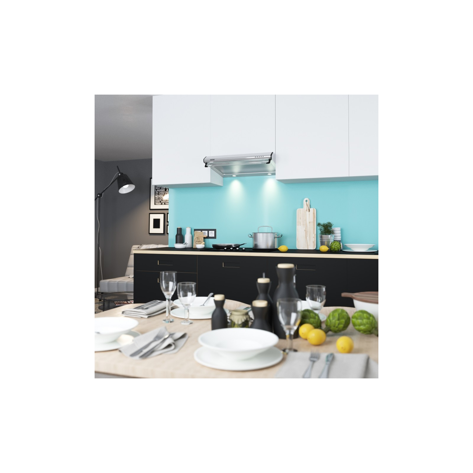 Вытяжка кухонная Eleyus BONA ІІ LED SMD 60 BL изображение 11