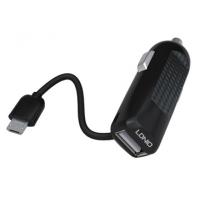 Зарядний пристрій LDNIO DL-C25 (1*USB, 2.1A, Black + USB Cable MicroUSB) (31478) зображення 2