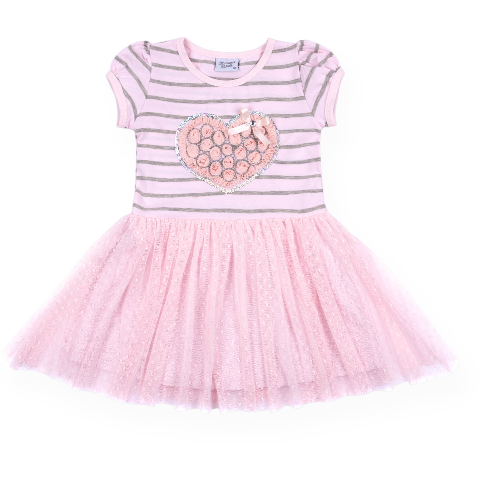 Платье Breeze с сердцем из роз (8895-98G-pink)