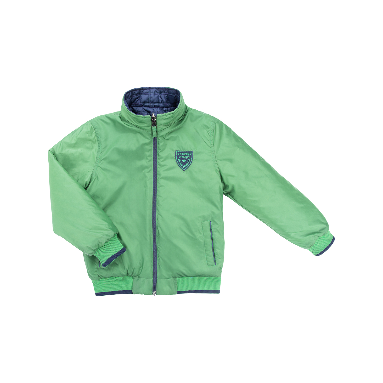 Куртка Verscon двостороння синя і зелена (3278-128B-blue-green) зображення 6