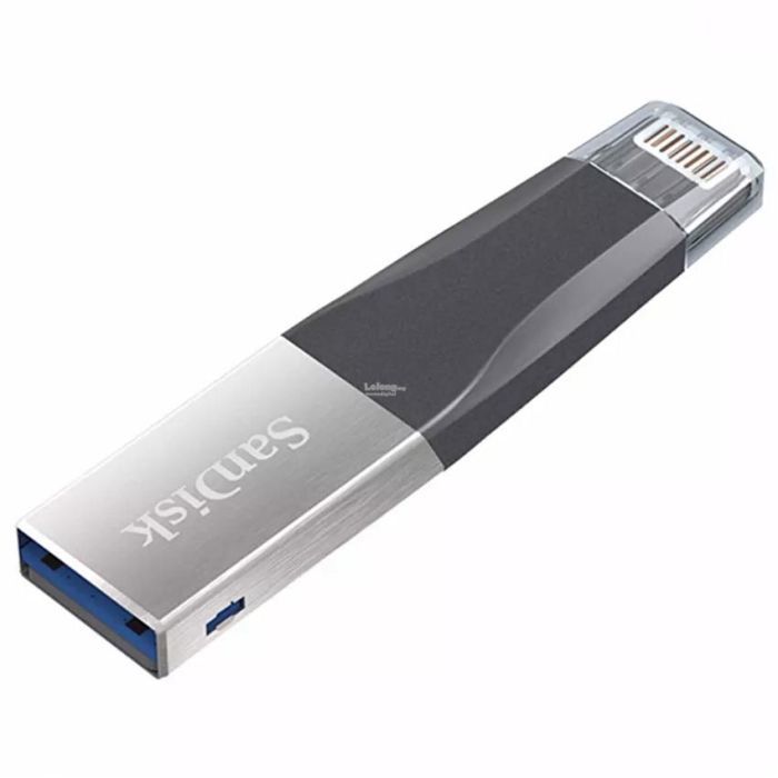 USB флеш накопичувач SanDisk 128GB iXpand Mini USB 3.0/Lightning (SDIX40N-128G-GN6NE) зображення 3