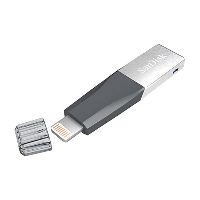 USB флеш накопичувач SanDisk 128GB iXpand Mini USB 3.0/Lightning (SDIX40N-128G-GN6NE) зображення 5