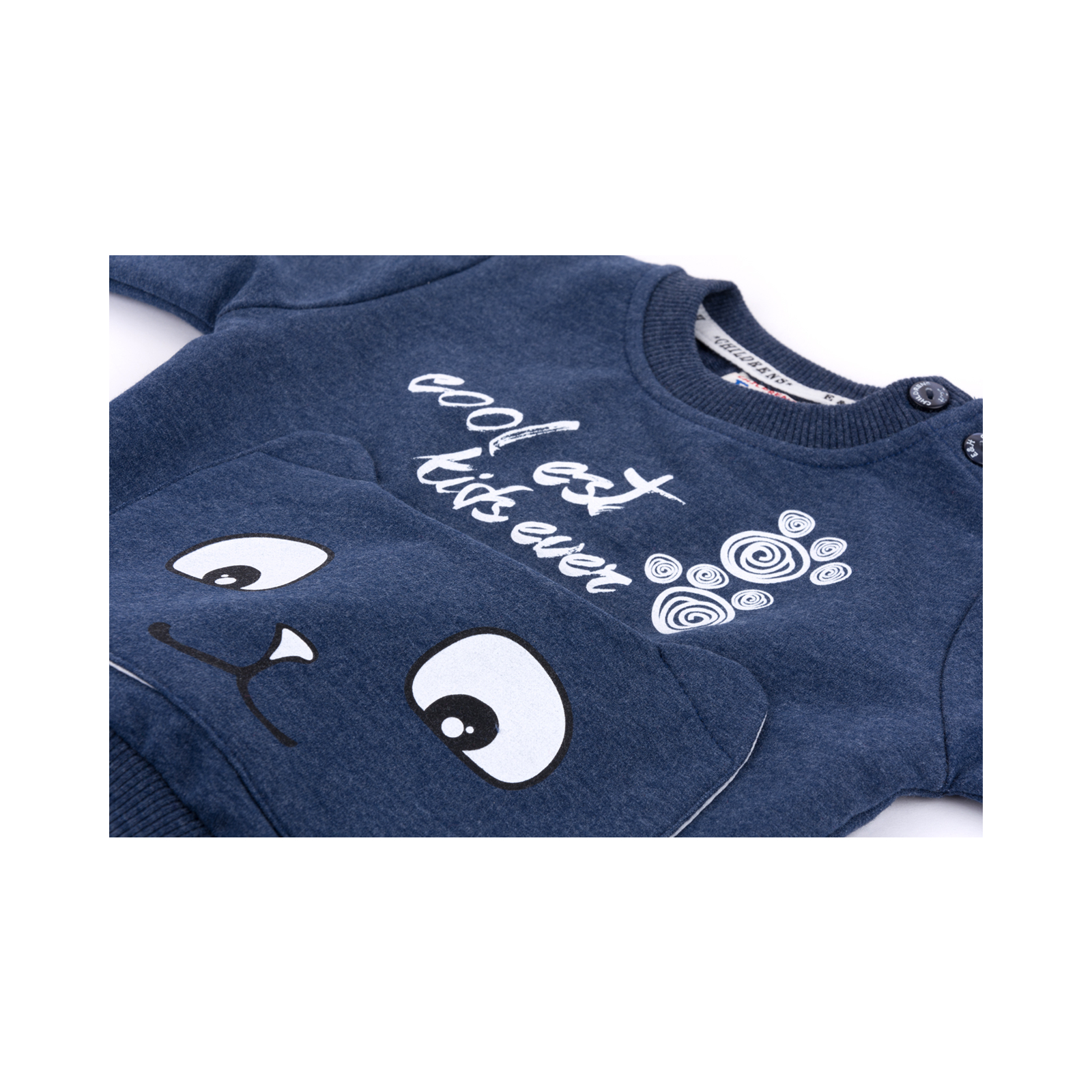 Набор детской одежды Breeze с котиком на кармане (9701-80B-blue) изображение 8