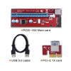 Райзер PCI-E x1 to 16x 60cm USB 3.0 Cable 15Pin SATA Power v.007S R Dynamode (RX-riser-007S 15 pin) изображение 3