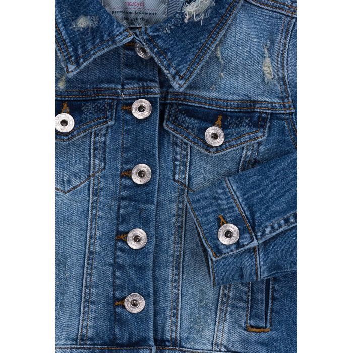 Куртка дитяча Breeze джинсова укорочена (OZ-18801-116G-blue) зображення 4