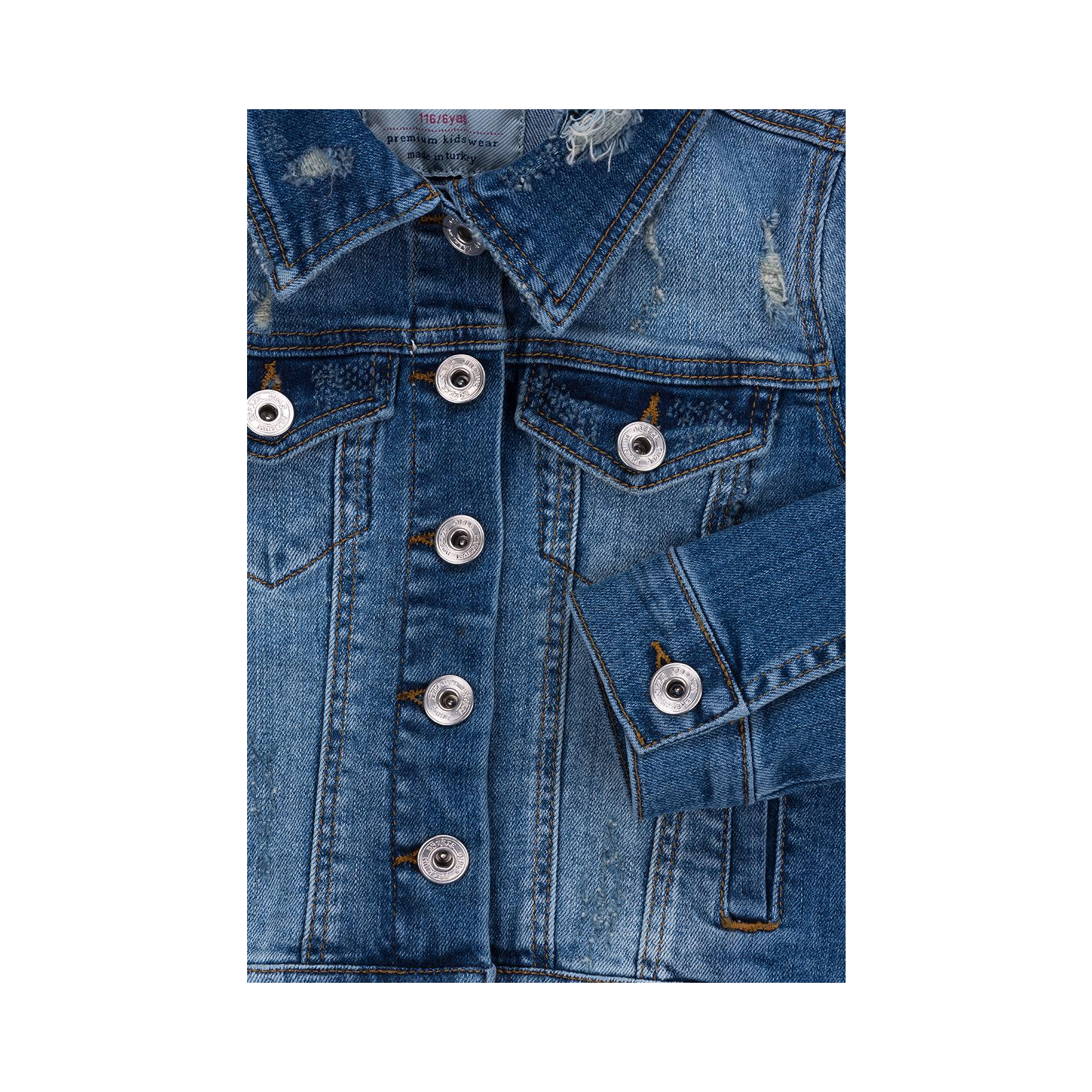 Куртка Breeze джинсовая укороченная (OZ-18801-134G-blue) изображение 4