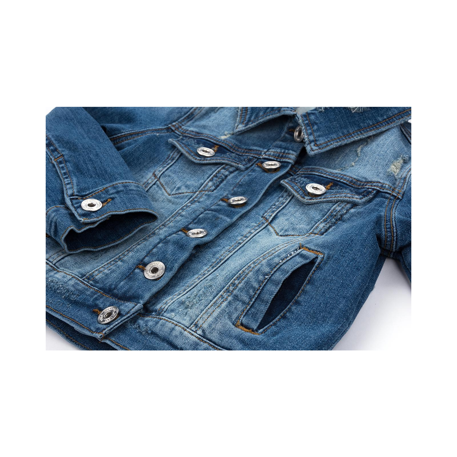 Куртка Breeze джинсовая укороченная (OZ-18801-152G-blue) изображение 5