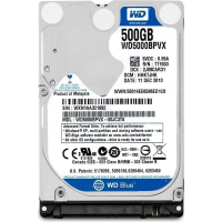 Жесткий диск для ноутбука 2.5" 500GB WD (#WD5000BPVX-FR#)