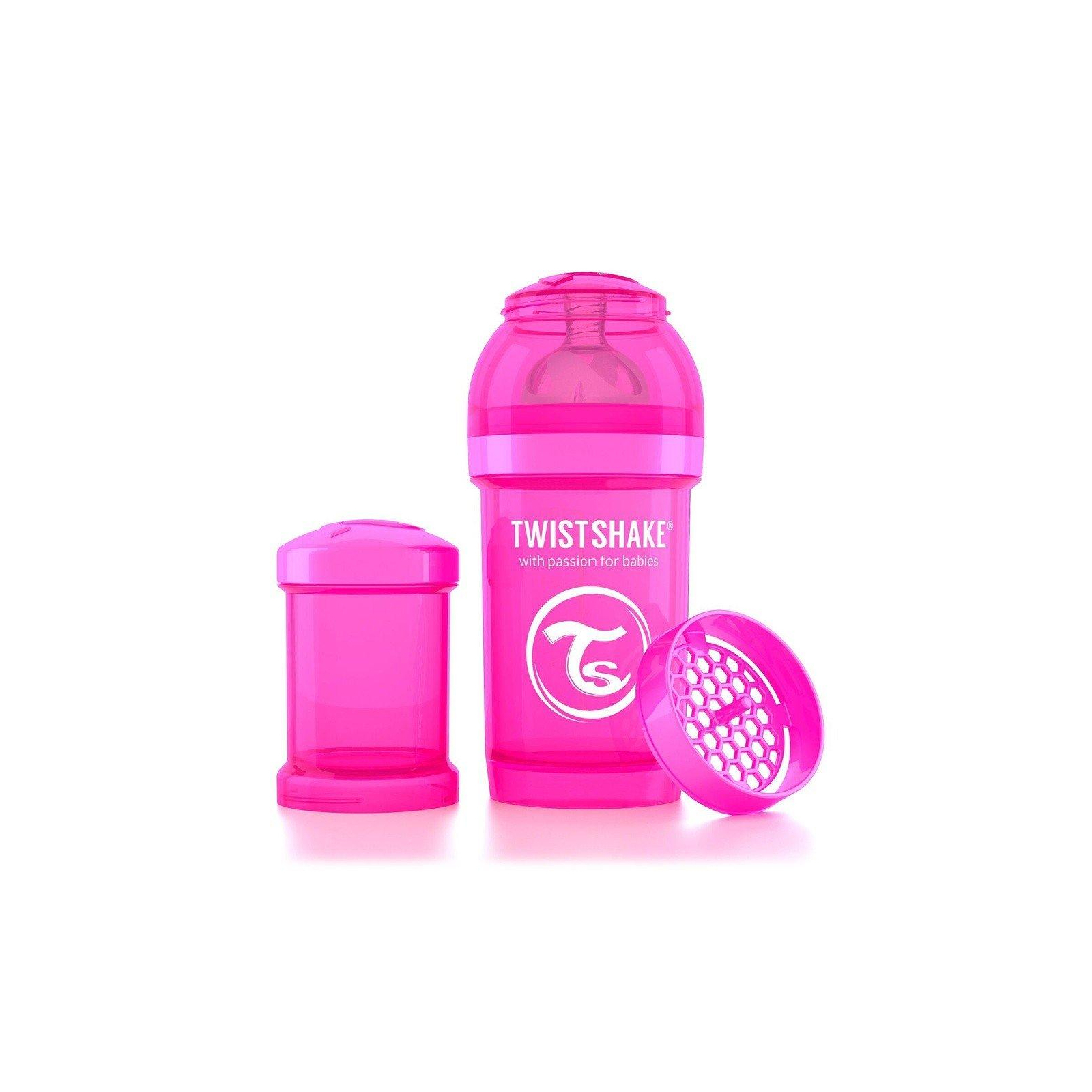 Бутылочка для кормления Twistshake антиколиковая 180 мл, розовая (24 846)